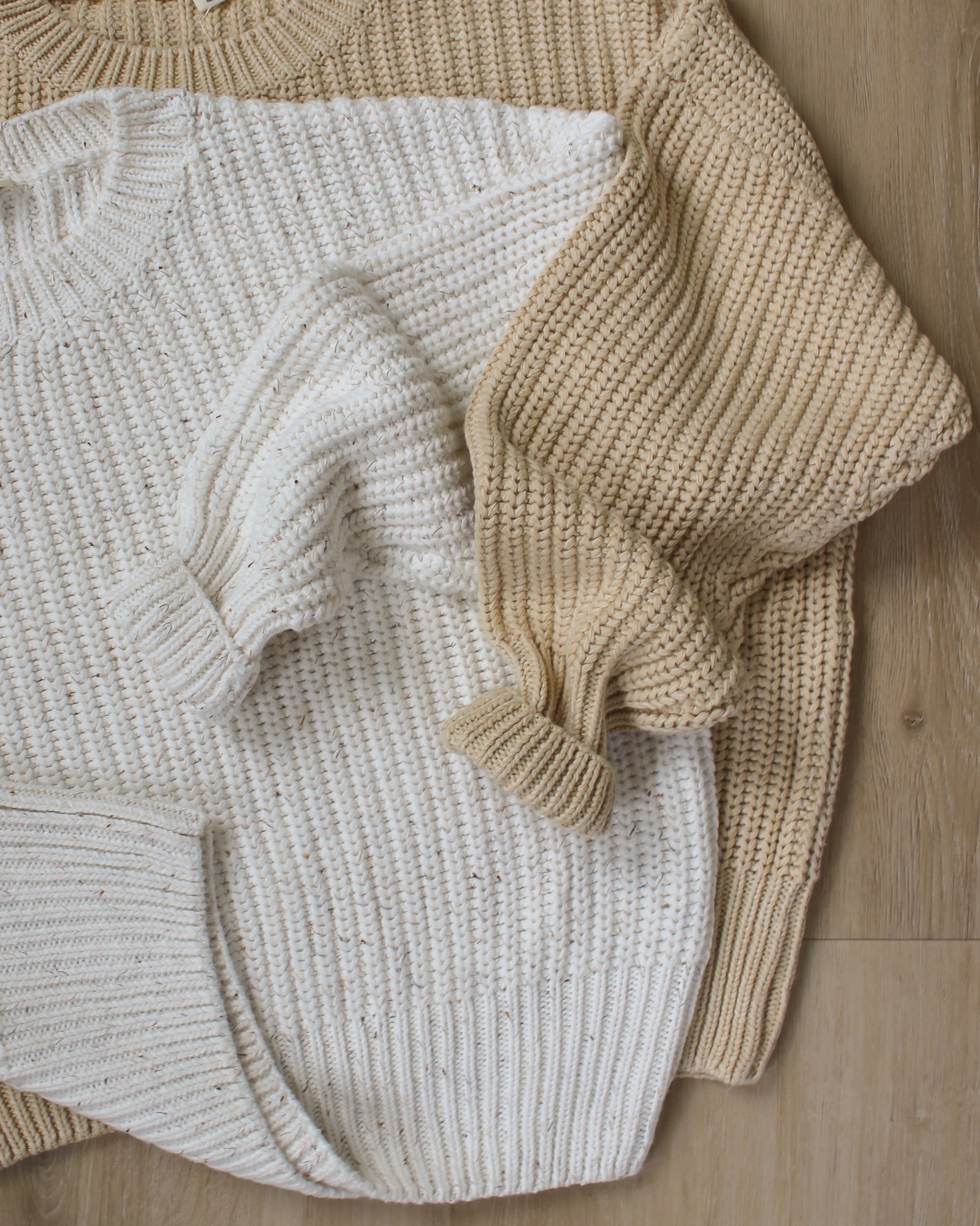 Cozy Chunky Knit Sweater | Beige