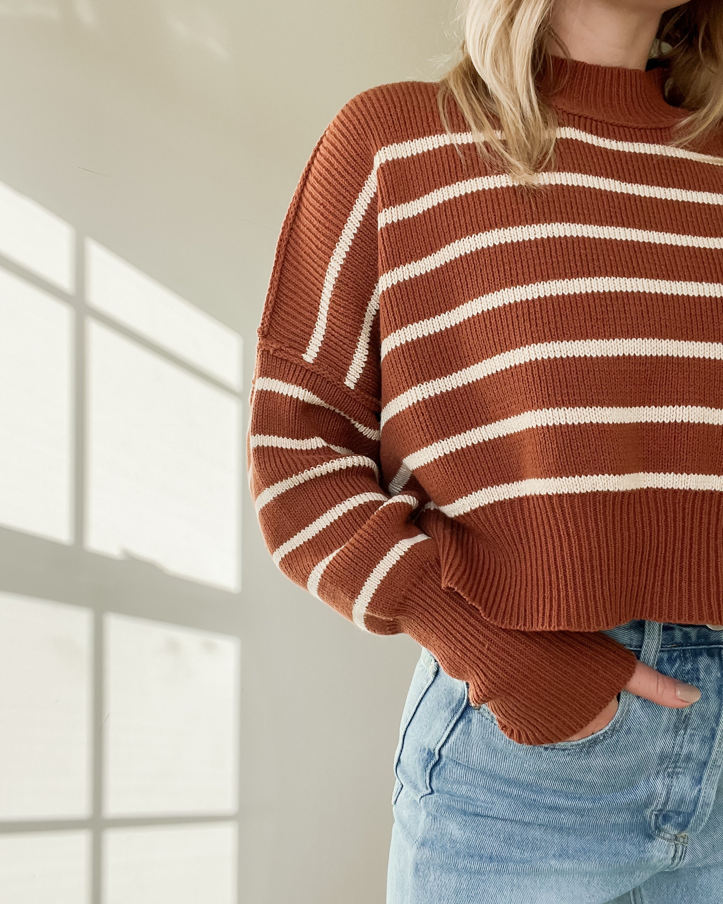 Forever Favorite Striped Sweater | Camel