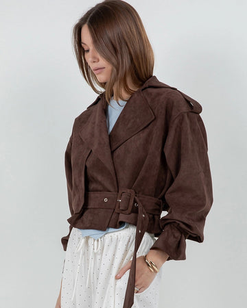 Soft Suede Moto Jacket