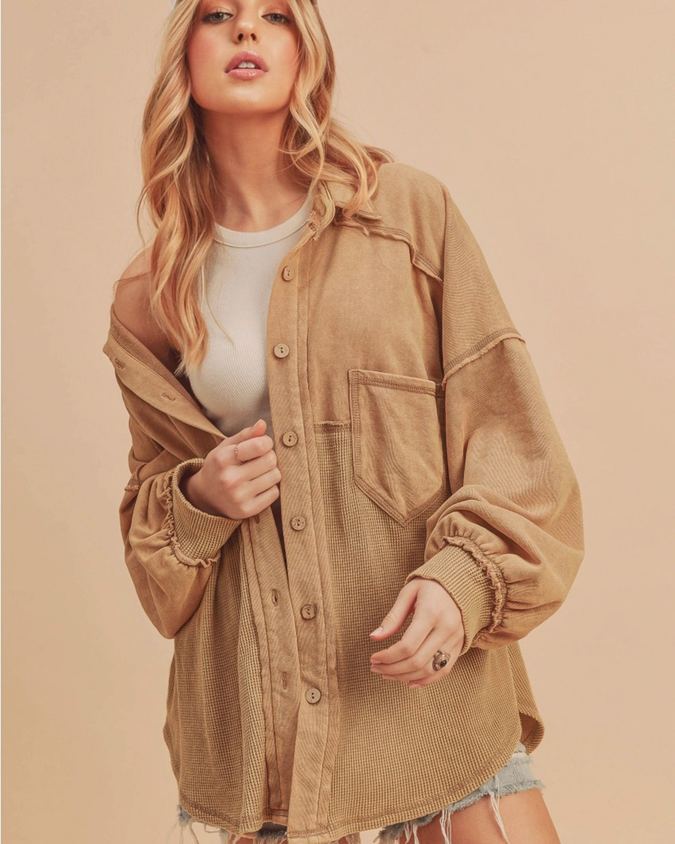 Laid Back Button Up Shacket