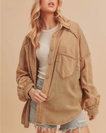 Laid Back Button Up Shacket