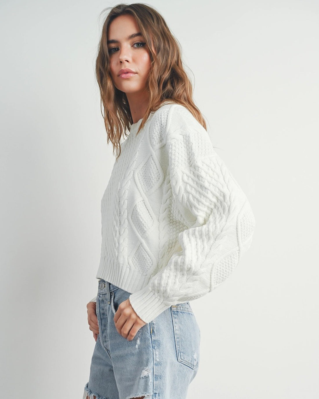 Pure Comfort Cable Knit Sweater