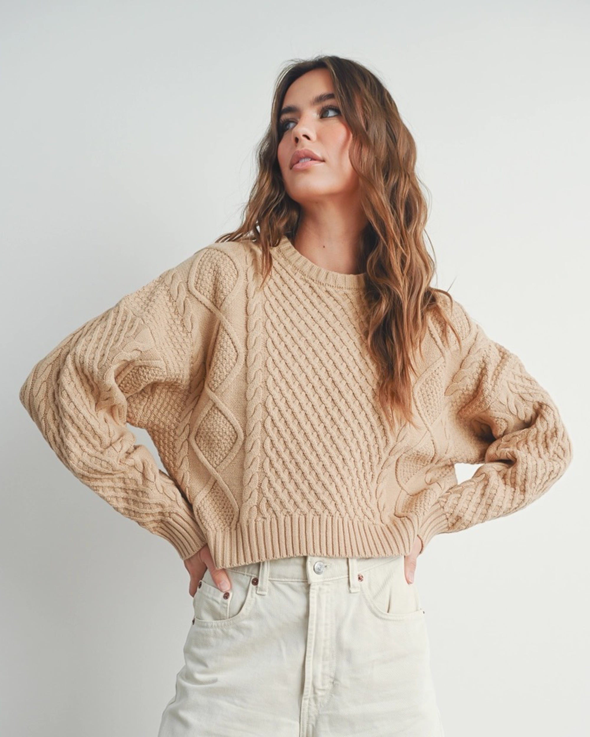 Pure Comfort Cable Knit Sweater