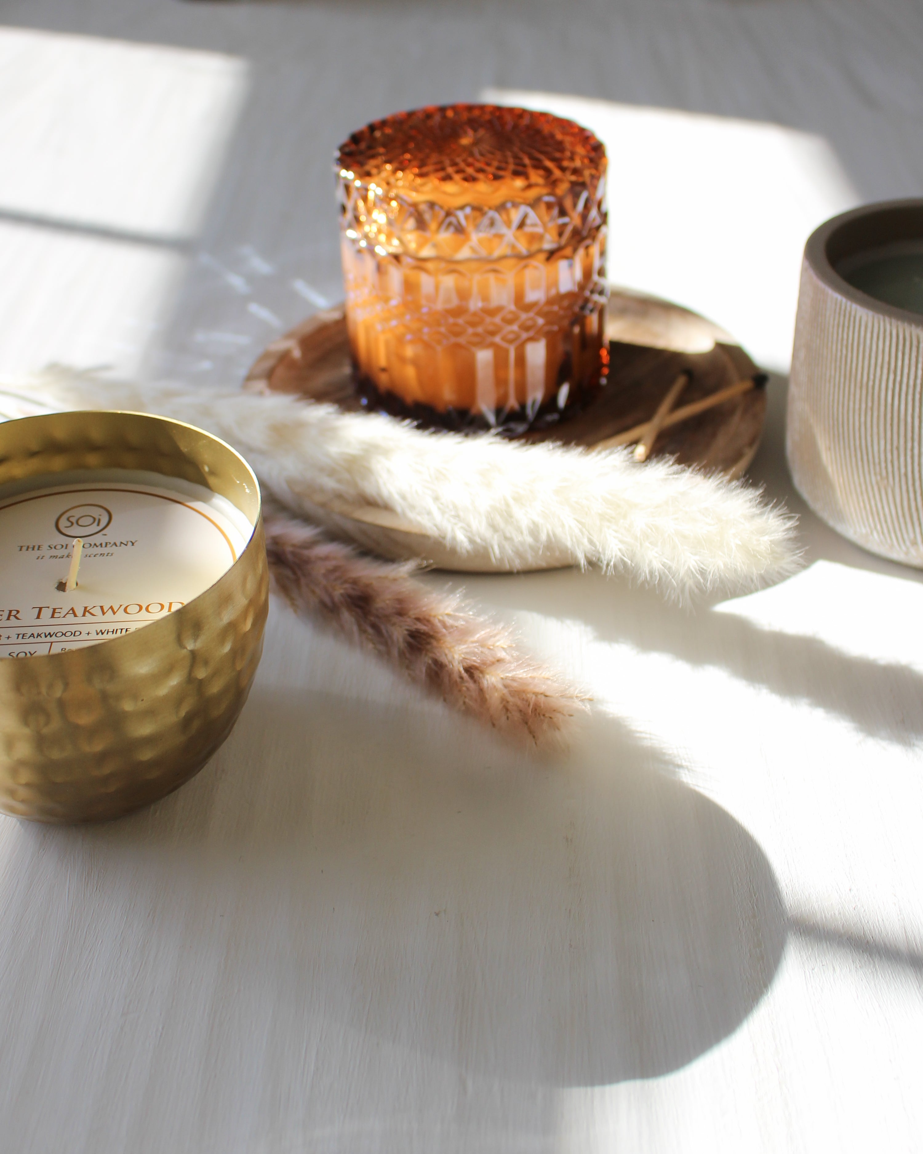 Ylang-Ylang + Tonka + Tobacco Leaf Glass Candle