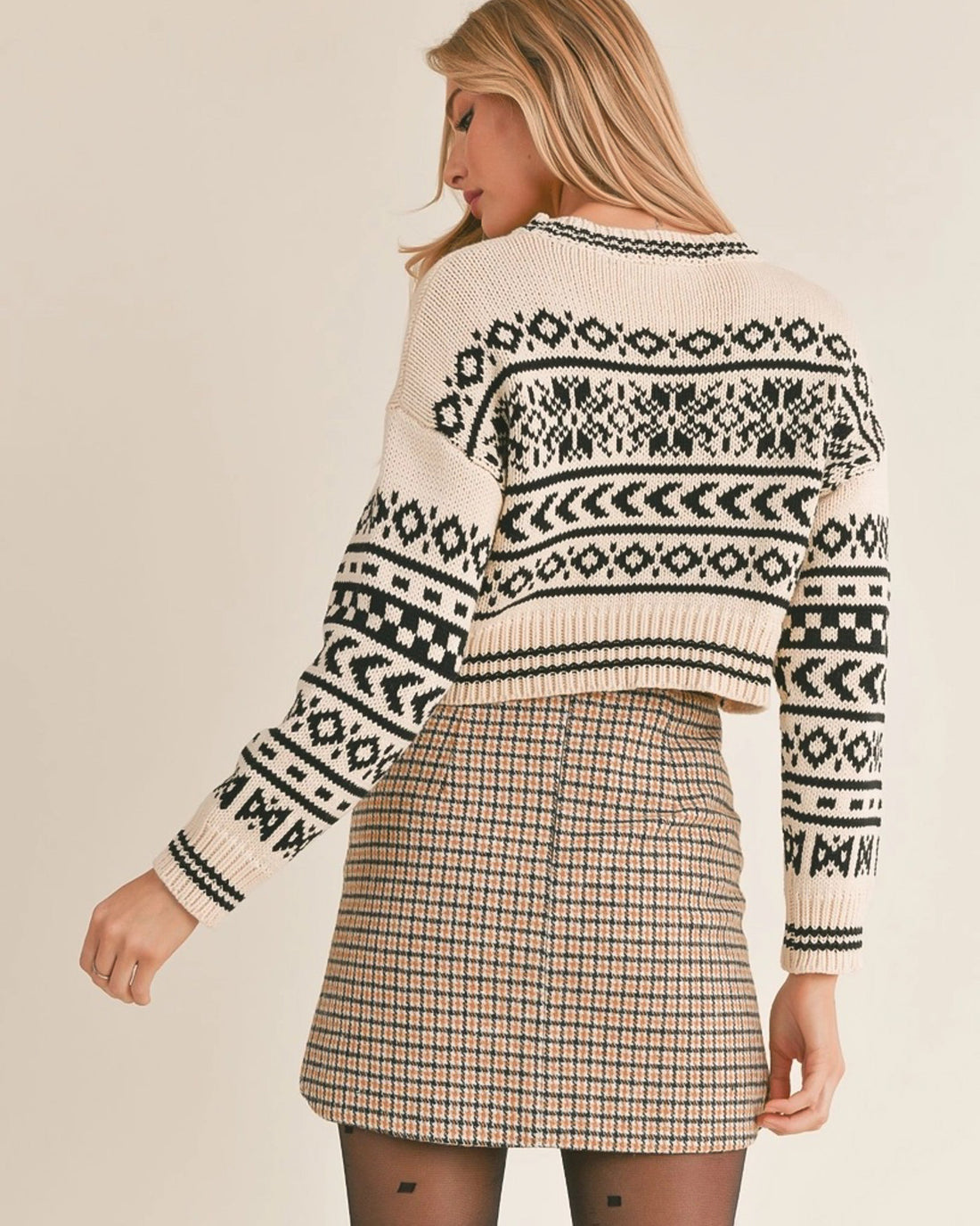 Snowed In Printed Sweater
