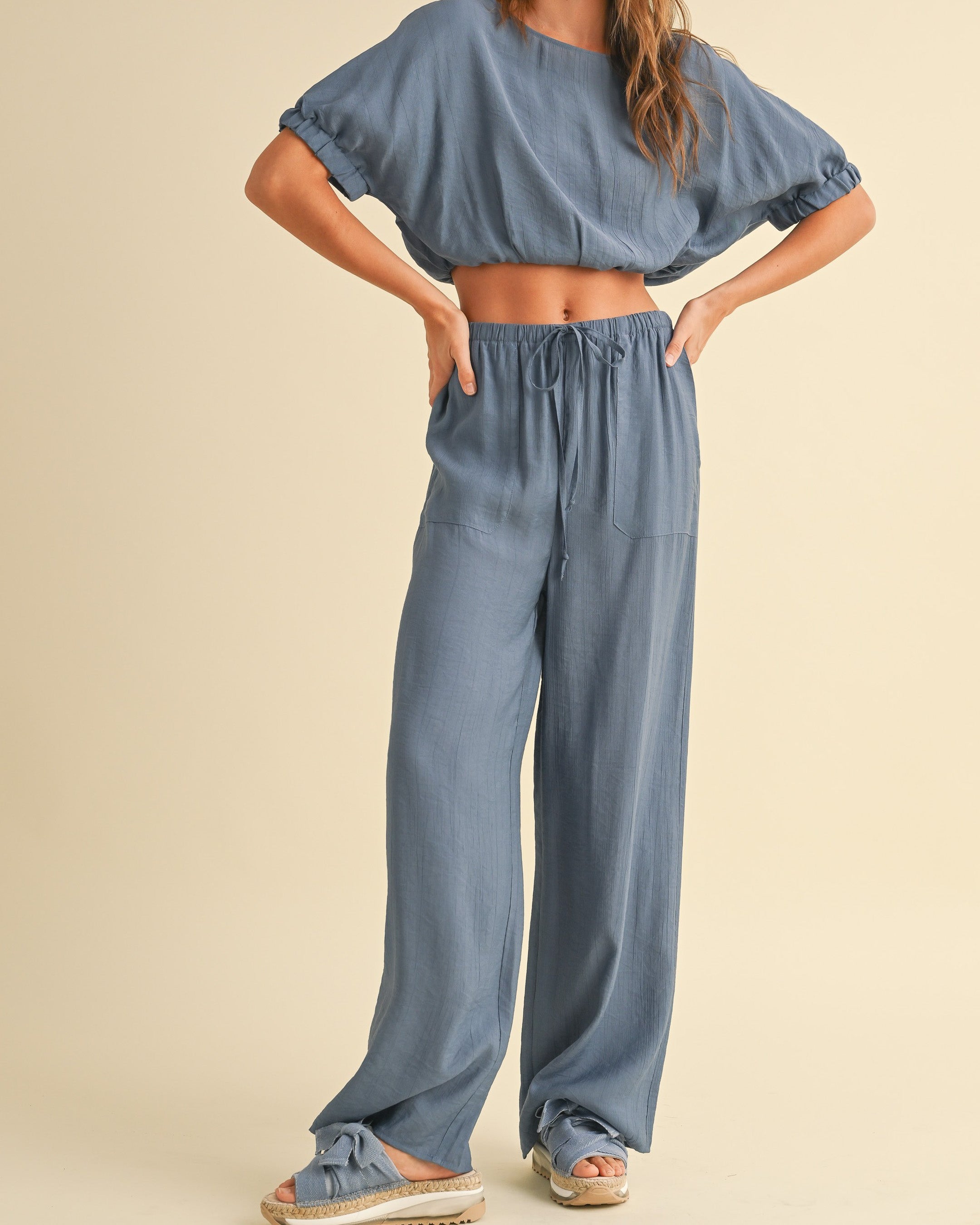 Daydream Drawstring Pants | Ocean Blue
