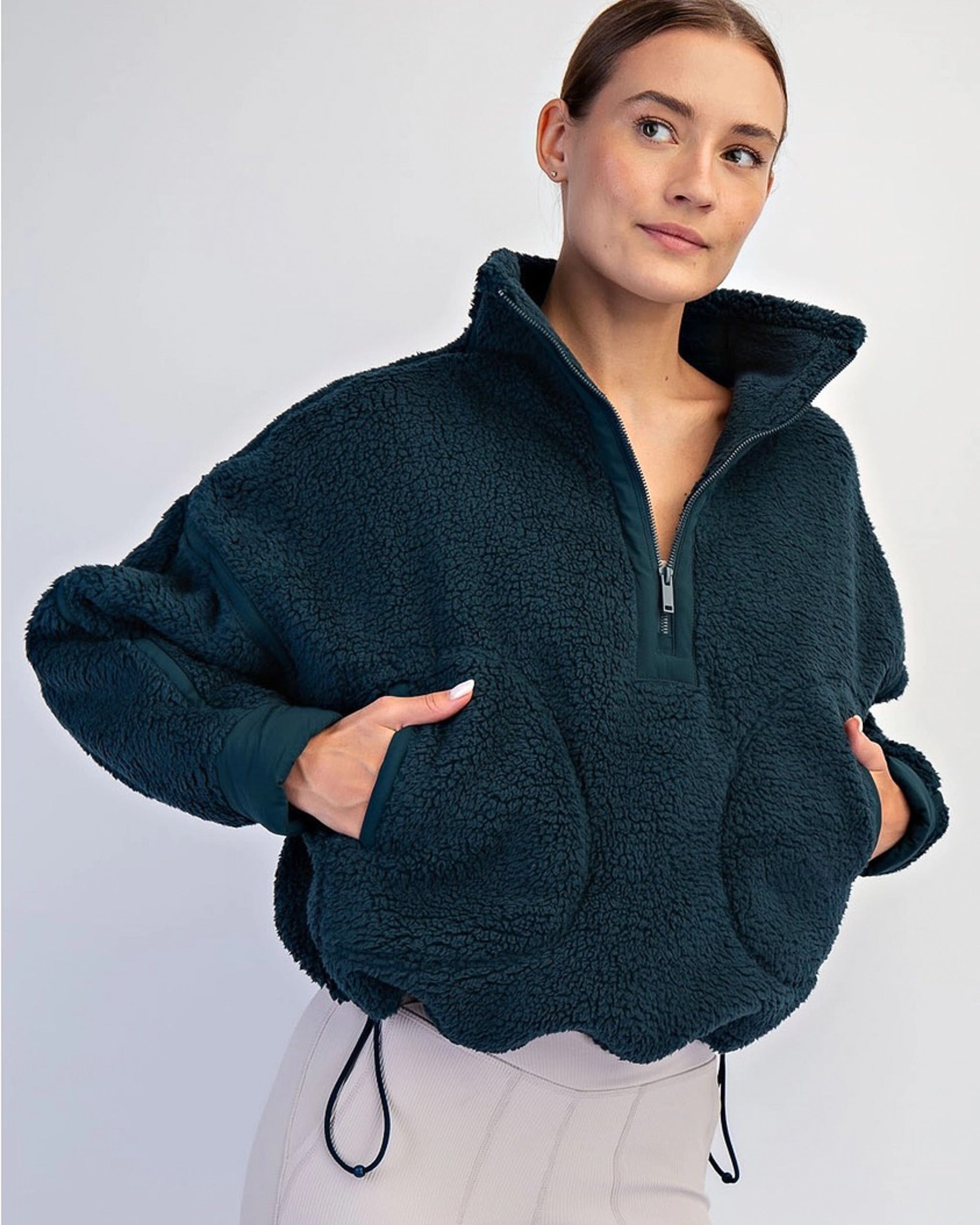 Daybreak Fleece Pullover | Sea Green