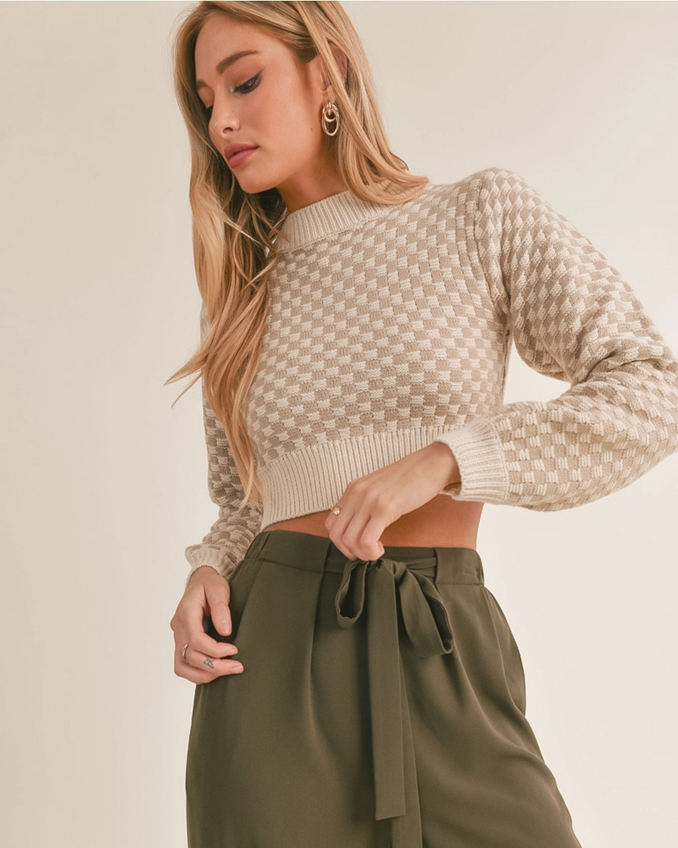 Great Things Gingham Sweater