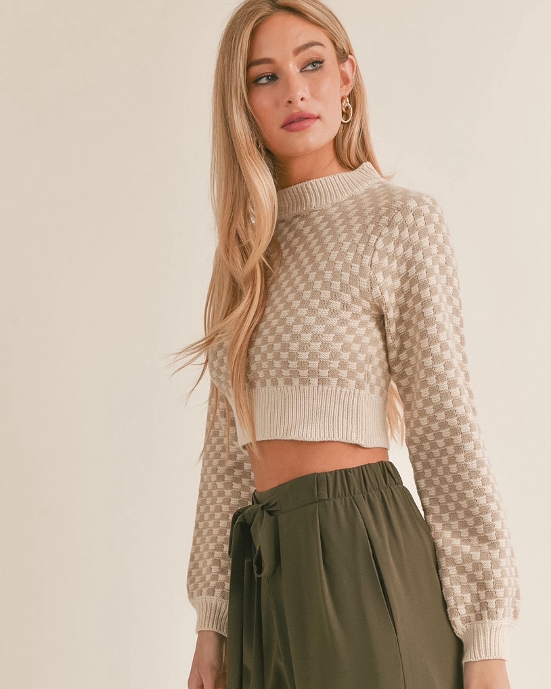 Great Things Gingham Sweater