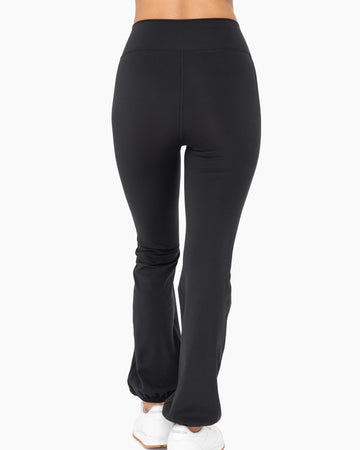 Happy Hem High Waist Leggings | Black