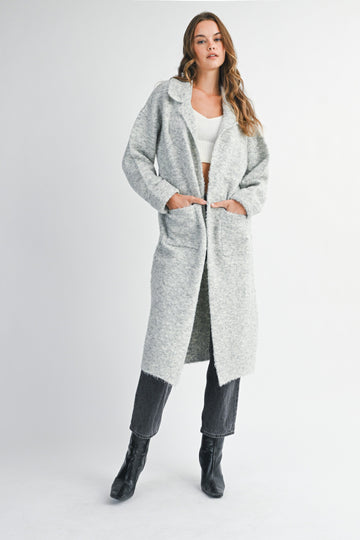 Lived-In Long Knit Coat