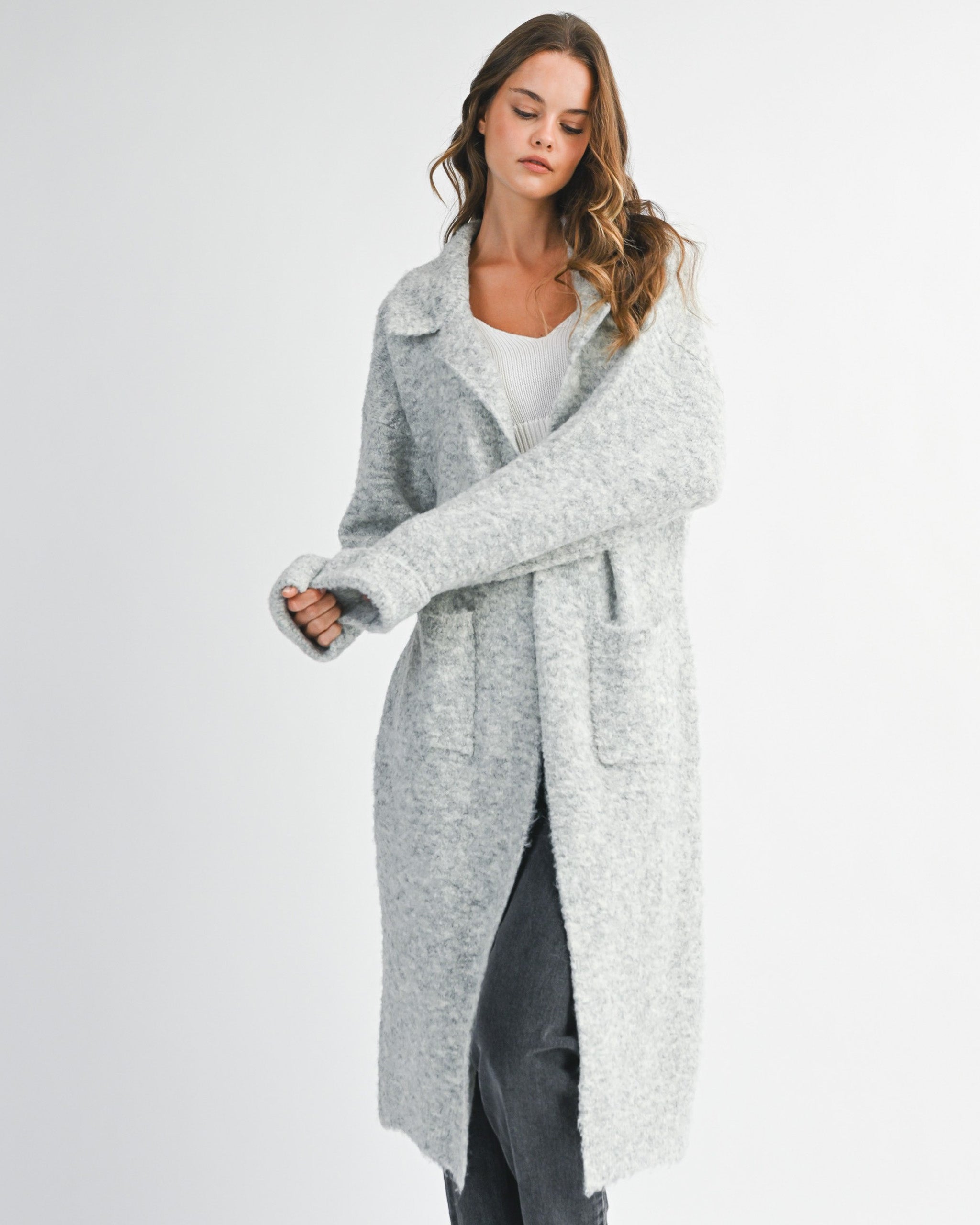 Lived-In Long Knit Coat