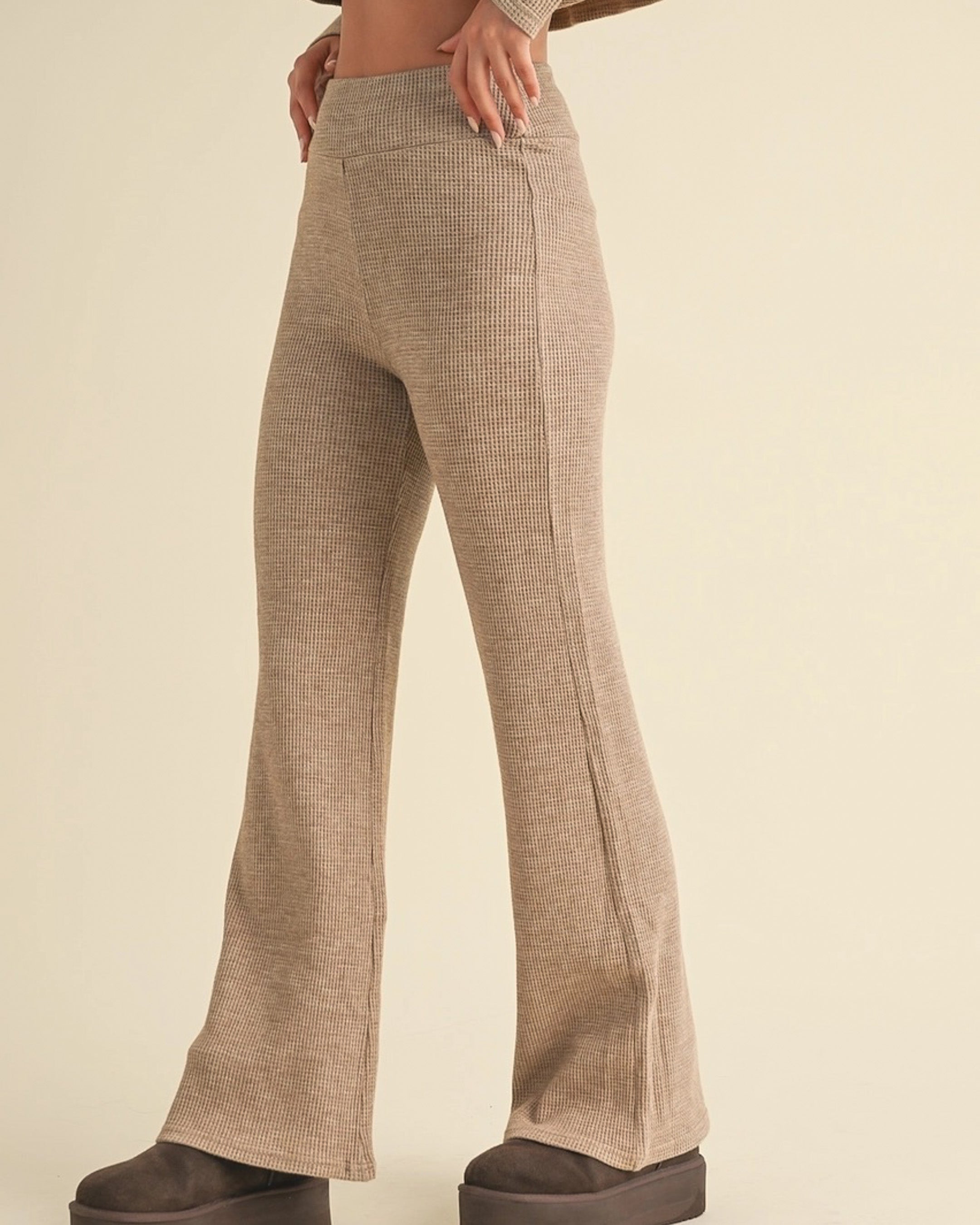 Off Duty High Waist Flare Pants