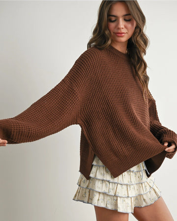 Winter Waffle Oversized Sweater