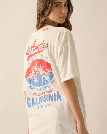 Cali Oversized Graphic Tee