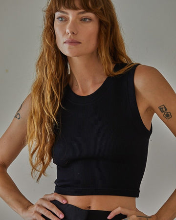 Barely There Seamless Tank | Black