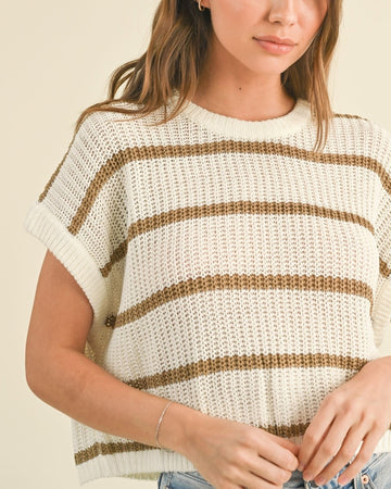 Soft Stripes Knit Top