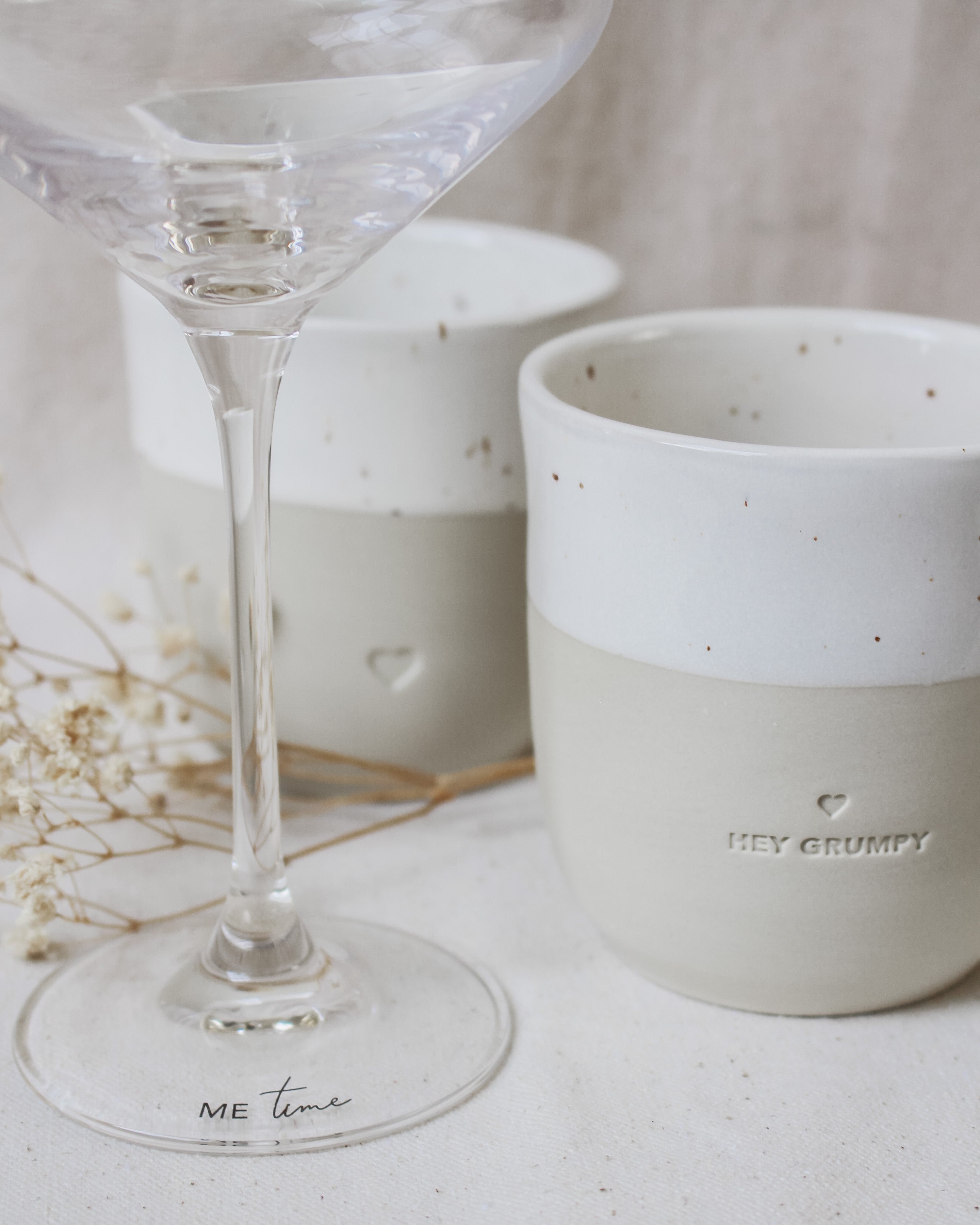 "Hey Grumpy" Stoneware Mug