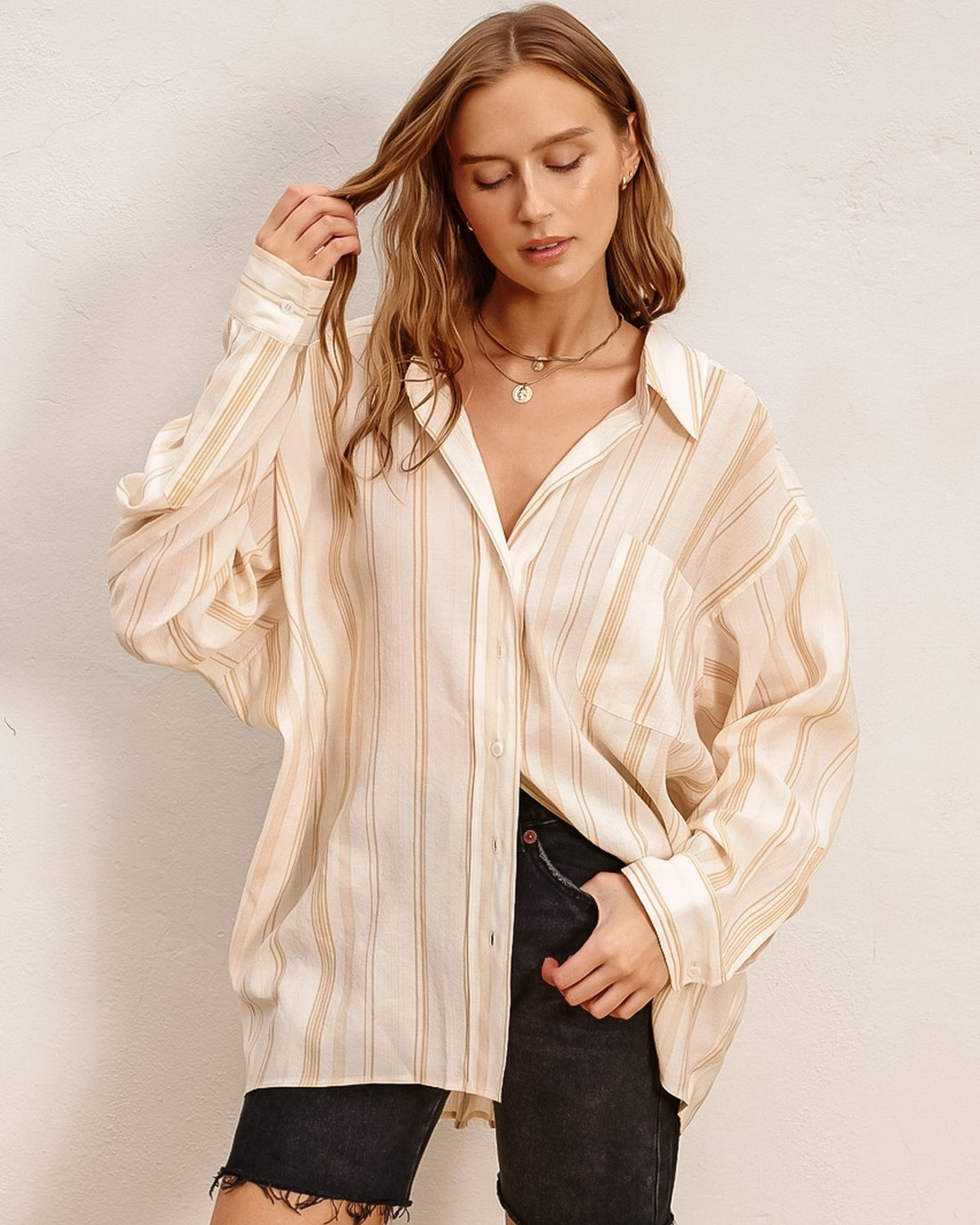 Striped Boyfriend Shirt