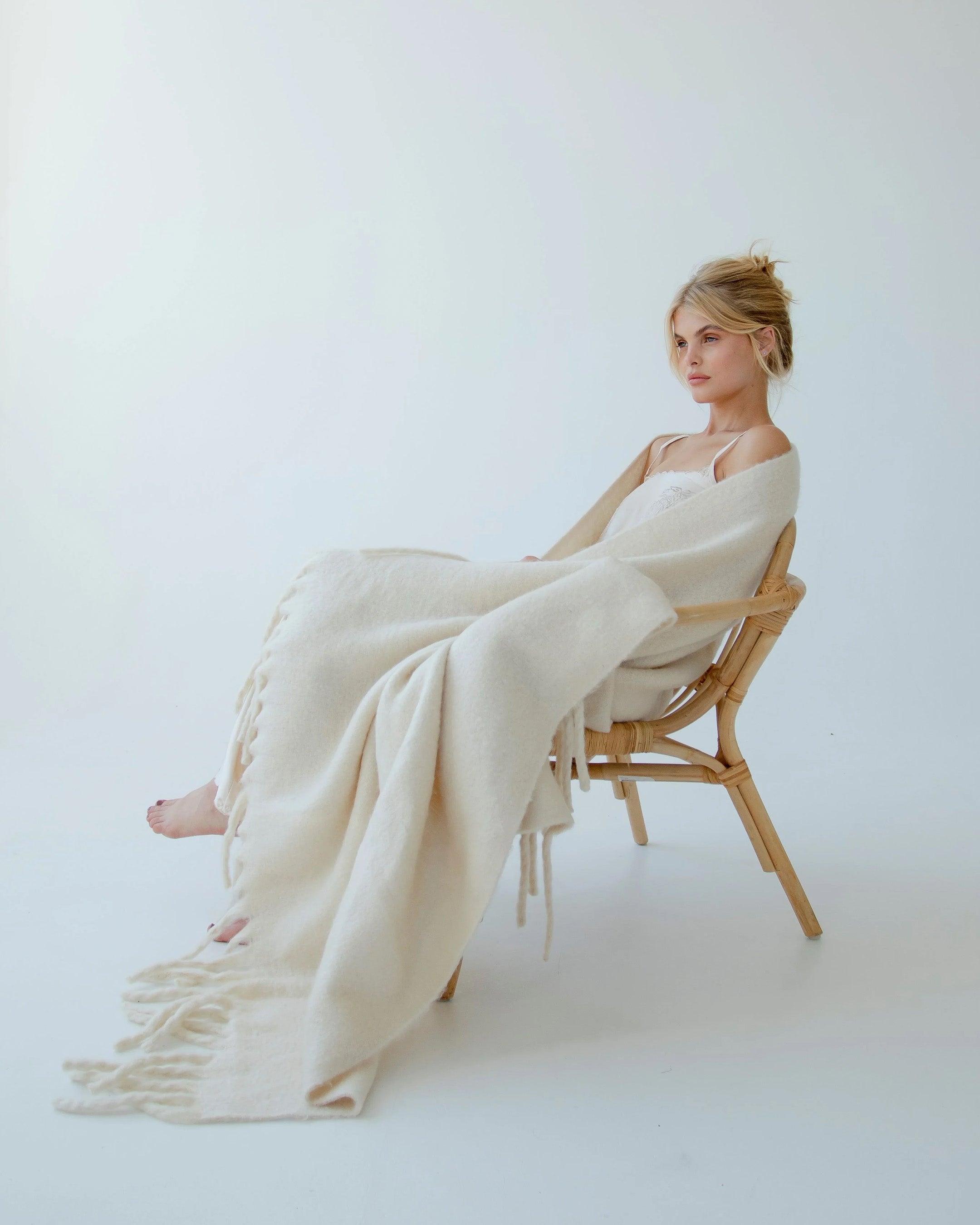 The Reykjavik Throw Blanket - Beige