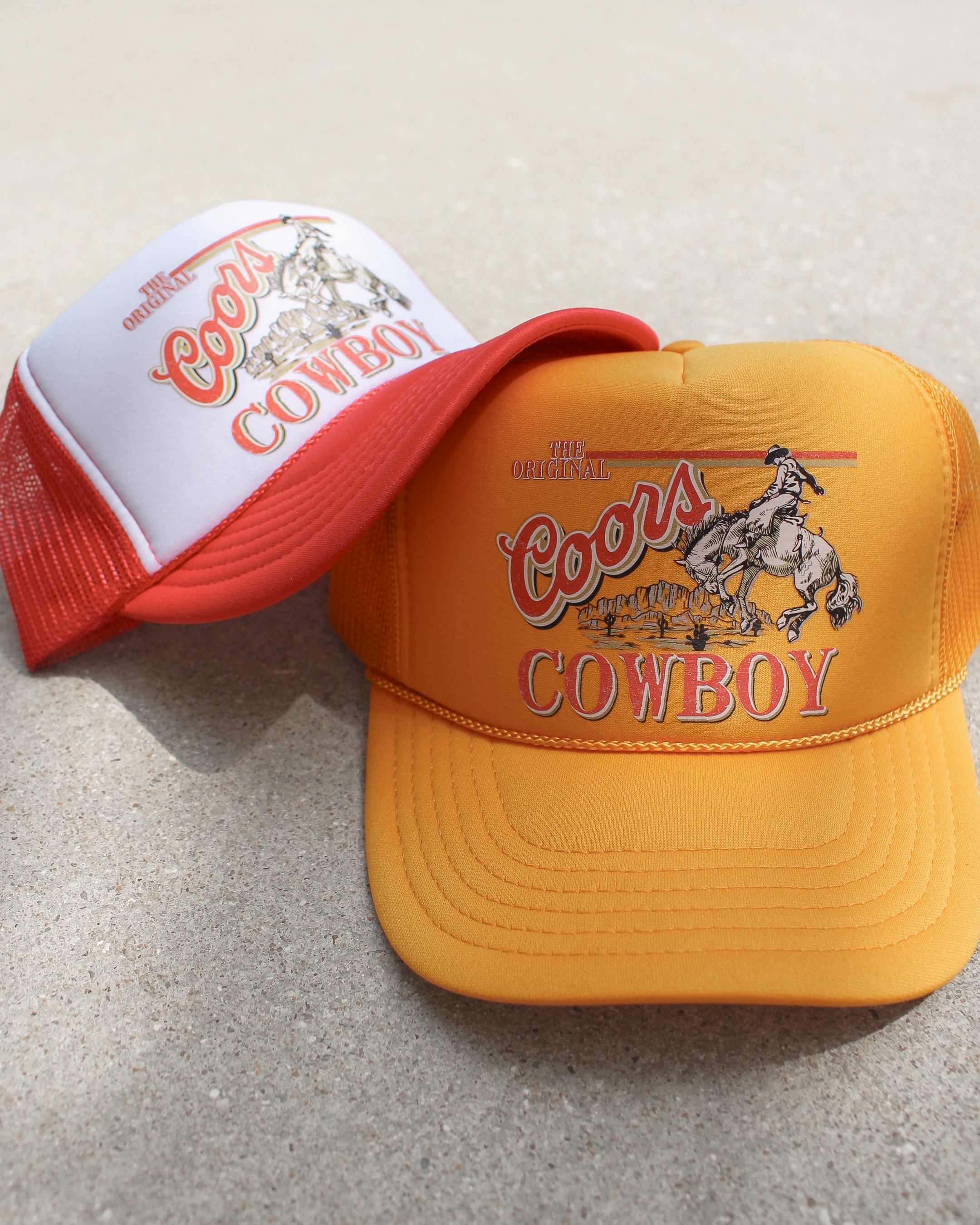 Coors Cowboy Trucker Hat | Yellow
