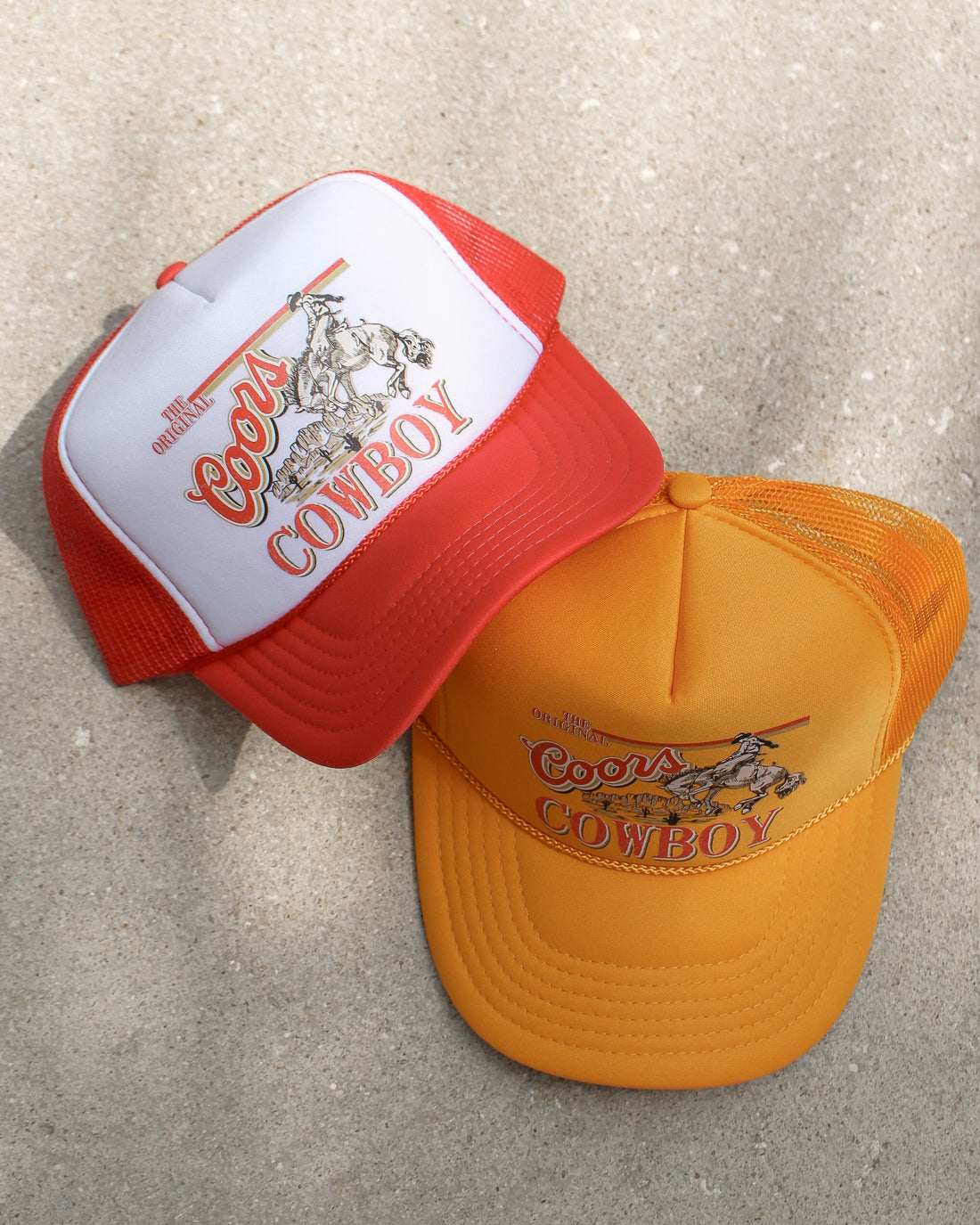 Coors Cowboy Trucker Hat | Red & White