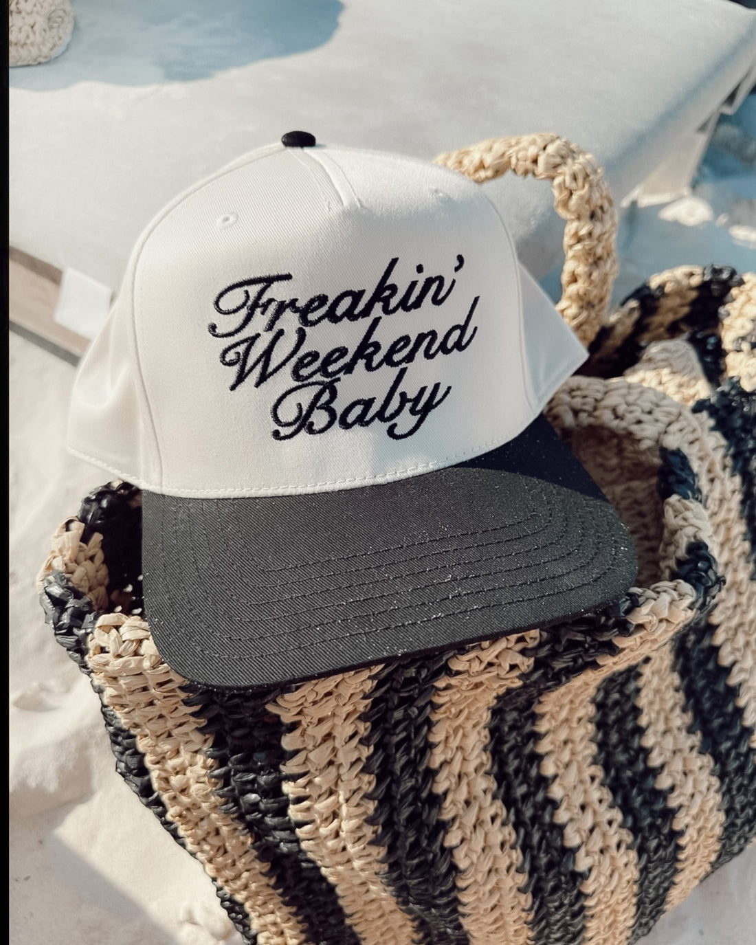 "Freakin Weekend Baby" Embroidered Trucker Hat