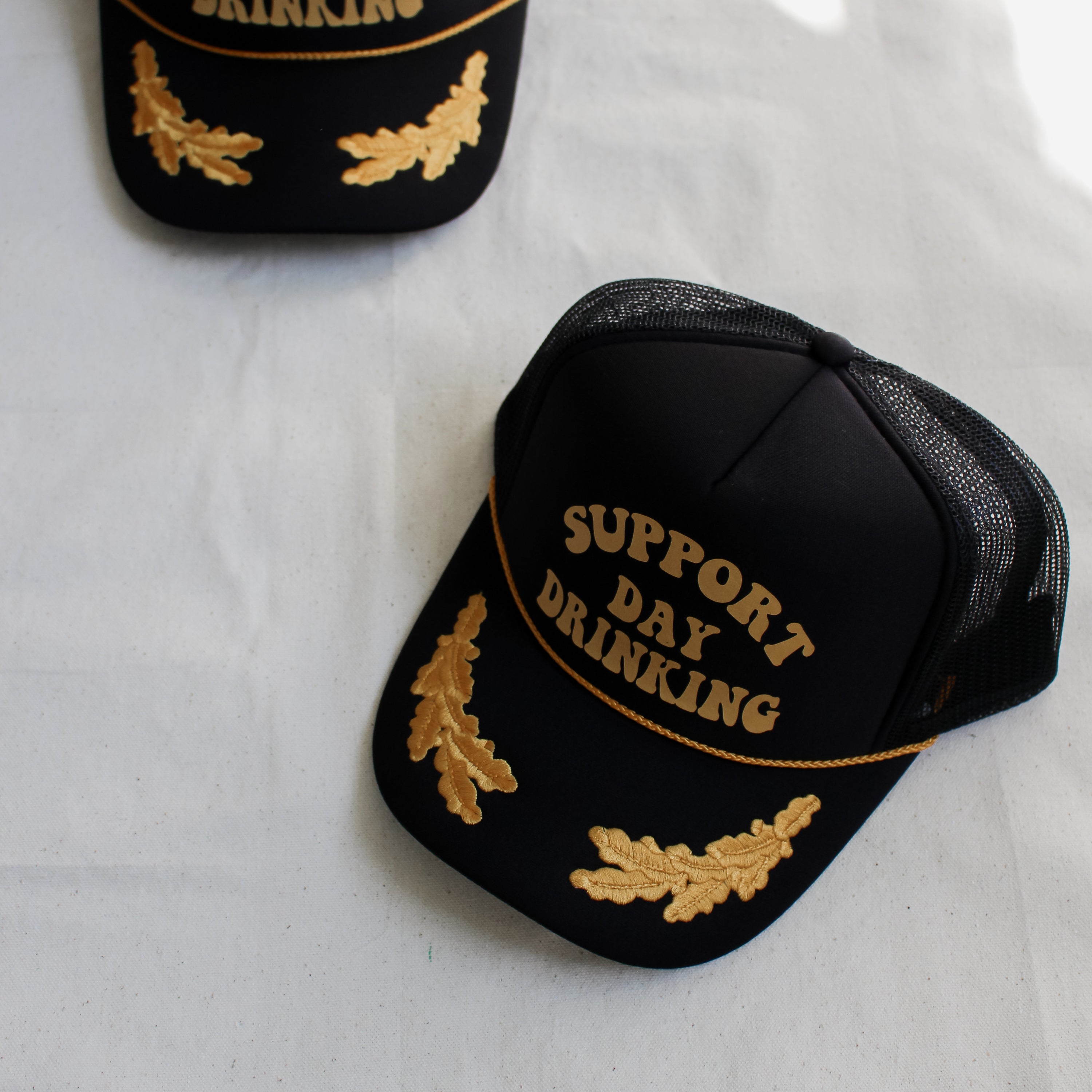 "Support Day Drinking" Trucker Hat