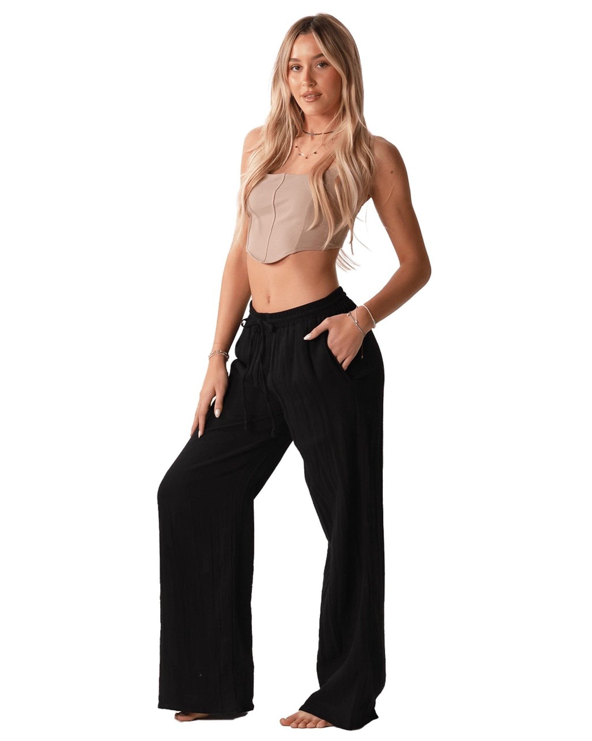 Everyday Escape Drawstring Pants | Black