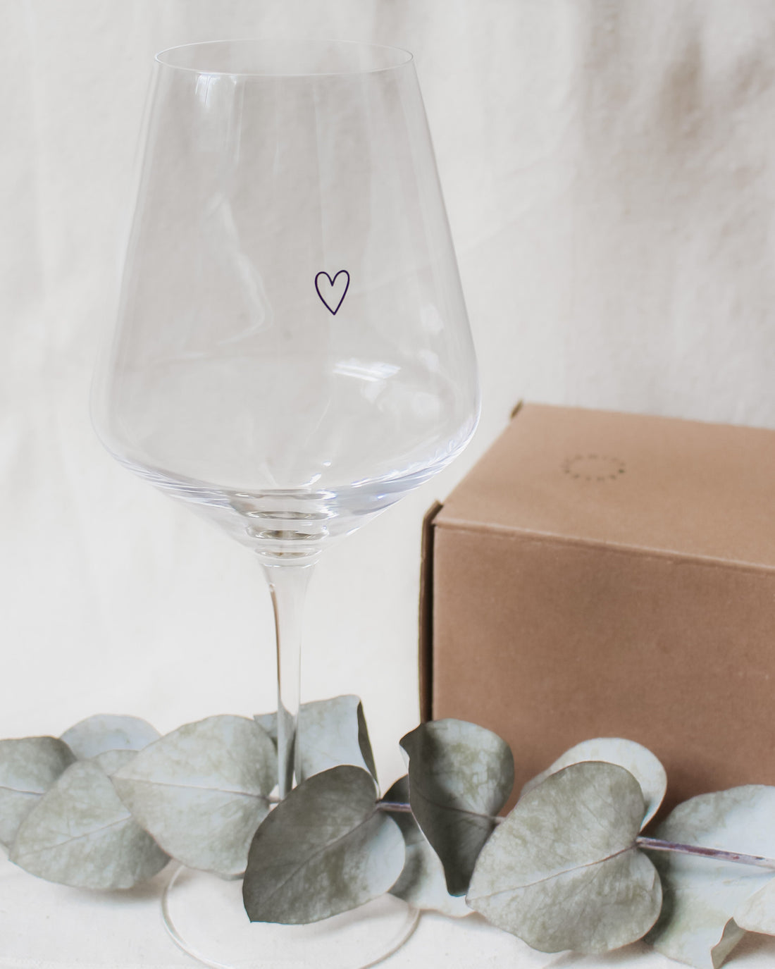 "Heart" Wine Glass