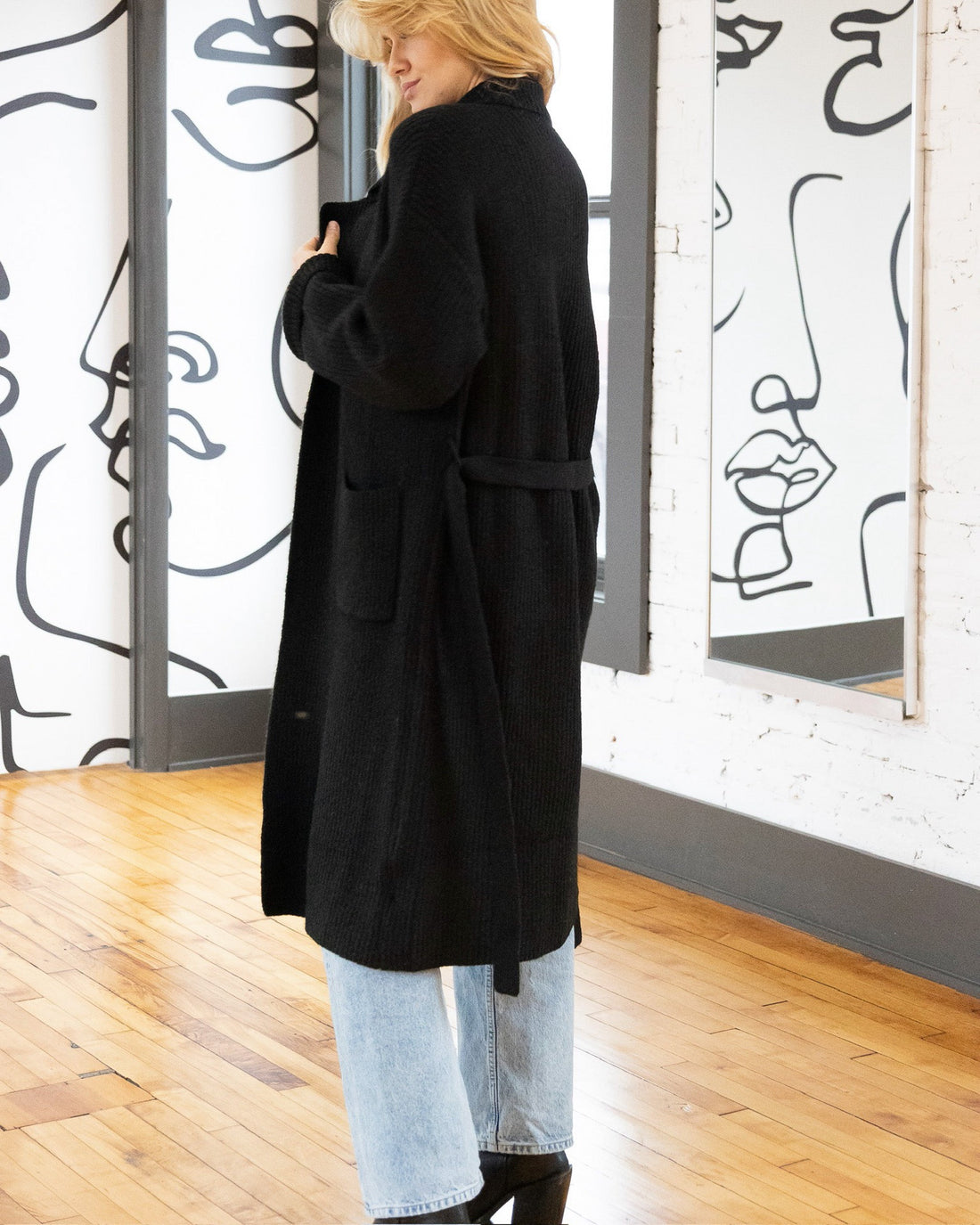 Chunky Knit Wool Coatigan